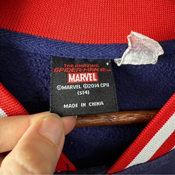 Marvel Spider-Man Snap Front Varsity Style Jacket Mens - Picture 2 of 8